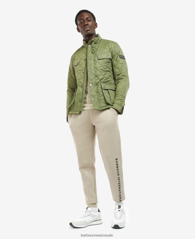 Barbour 8B6RFZ109 ropa musgo ligero hombres chaqueta acolchada tourer ariel