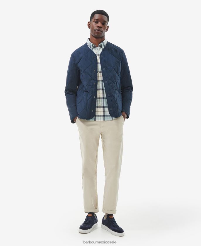 Barbour 8B6RFZ111 ropa tallo de maiz hombres chaqueta acolchada de verano liddesdale