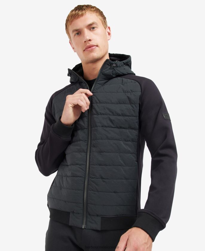 Barbour 8B6RFZ137 ropa hongo oscuro hombres sudadera acolchada bromley
