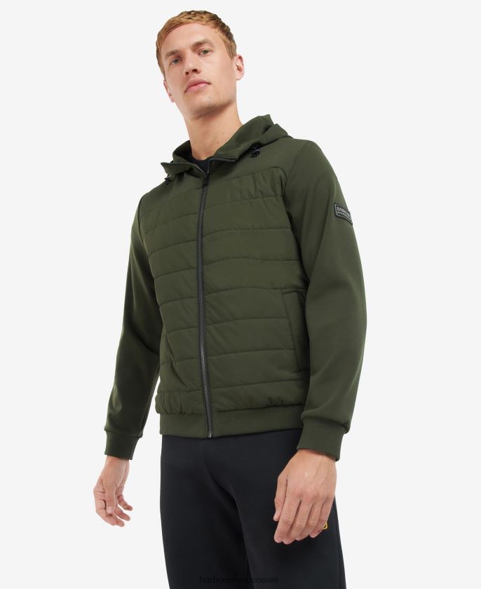 Barbour 8B6RFZ145 ropa bosque hombres sudadera capitonada