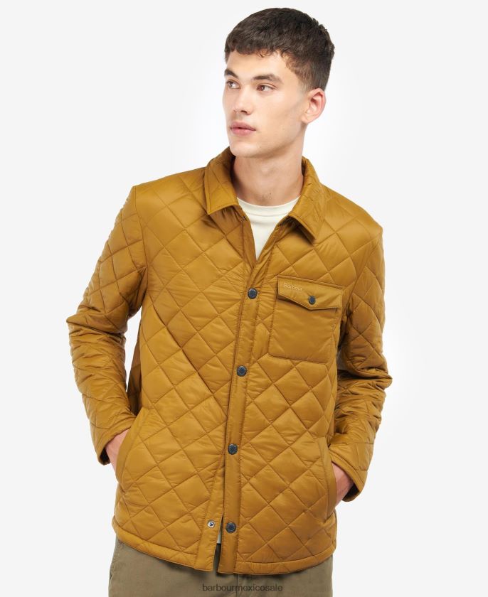Barbour 8B6RFZ162 ropa rojizo hombres chaqueta acolchada de novato