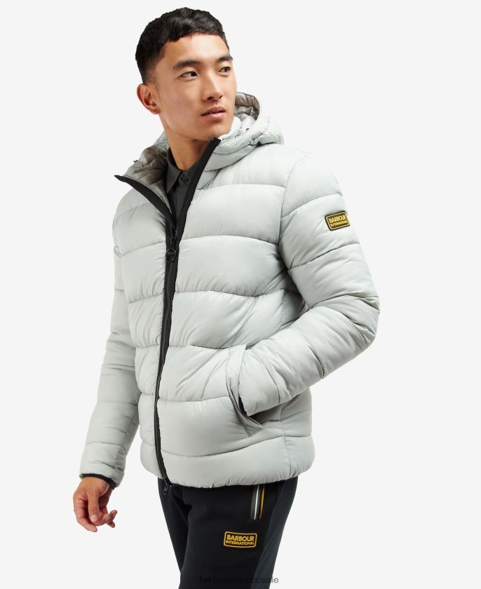 Barbour 8B6RFZ169 ropa carbón hombres chaqueta acolchada estilo bobber