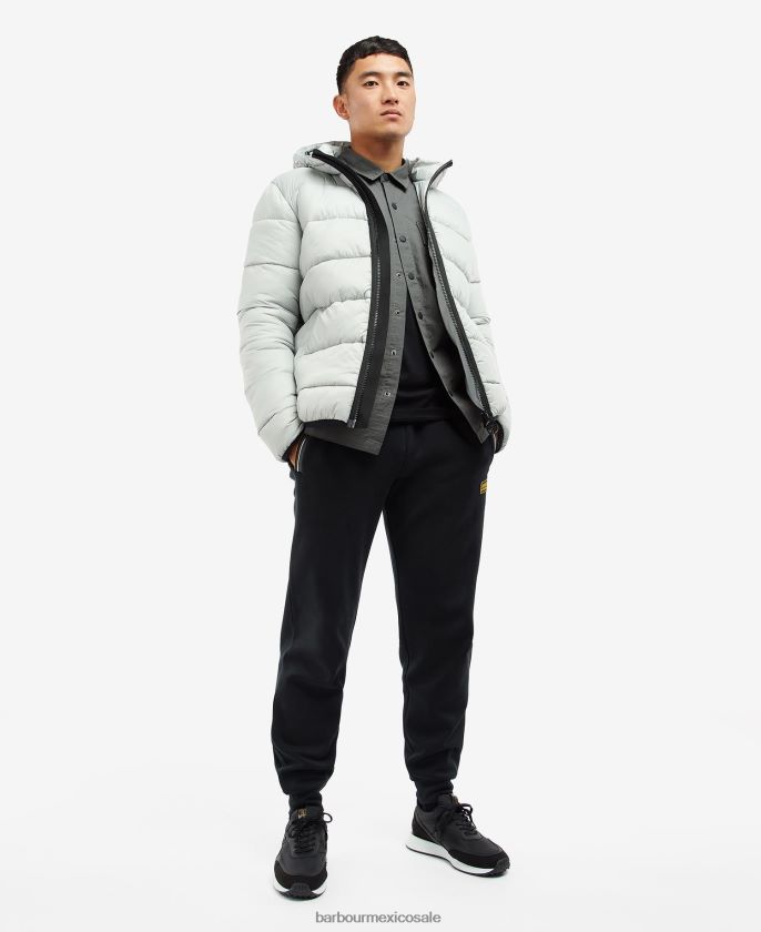 Barbour 8B6RFZ169 ropa carbón hombres chaqueta acolchada estilo bobber