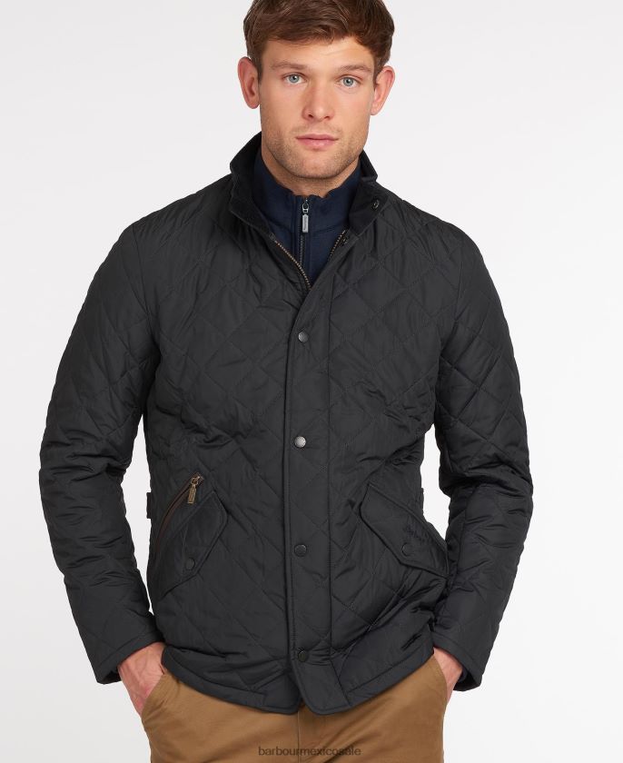 Barbour 8B6RFZ78 ropa negro hombres chaqueta deportiva chelsea
