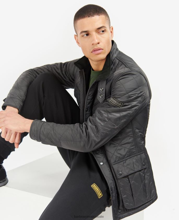 Barbour 8B6RFZ86 ropa carbón hombres chamarra acolchada polar tourer ariel