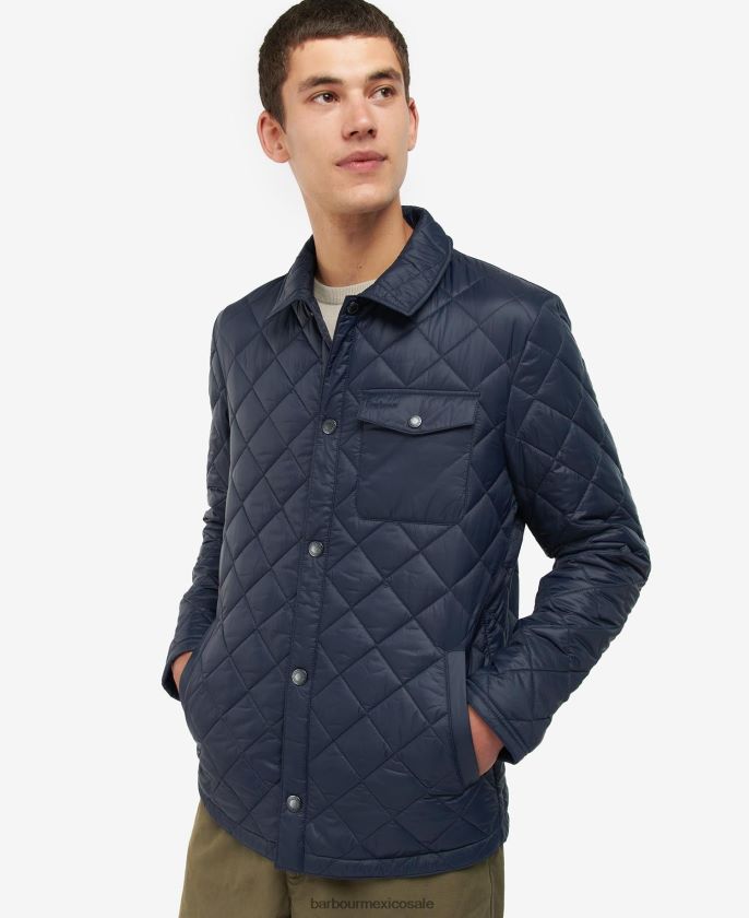 Barbour 8B6RFZ90 ropa rojizo hombres chaqueta acolchada de novato
