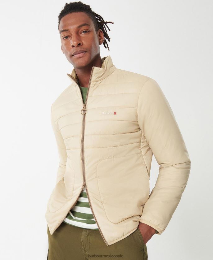 Barbour 8B6RFZ92 ropa olivino hombres chaqueta acolchada con deflectores de verano