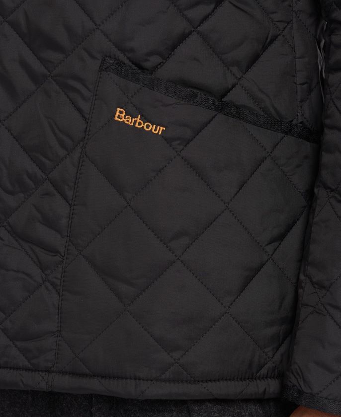Barbour 8B6RFZ98 ropa negro hombres chaqueta acolchada heritage liddesdale