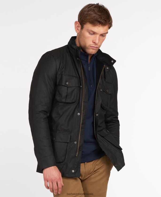 Barbour 8B6RFZ12 ropa aceituna hombres chaqueta de cera corbridge