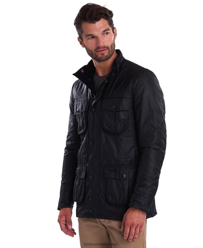 Barbour 8B6RFZ12 ropa aceituna hombres chaqueta de cera corbridge