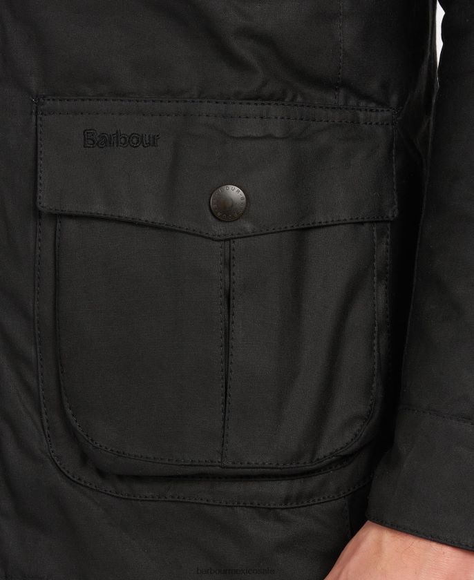 Barbour 8B6RFZ12 ropa aceituna hombres chaqueta de cera corbridge