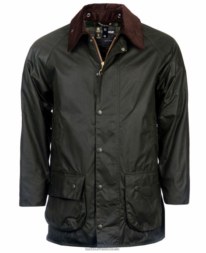 Barbour 8B6RFZ15 ropa negro hombres chaqueta beaufort de algodón encerado