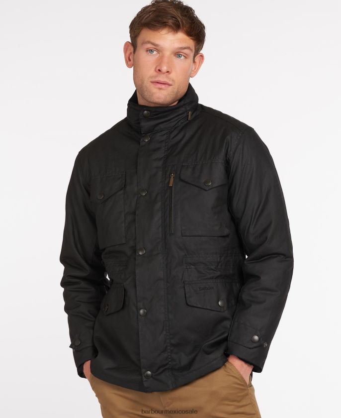 Barbour 8B6RFZ22 ropa aceituna hombres chaqueta de cera de zapador