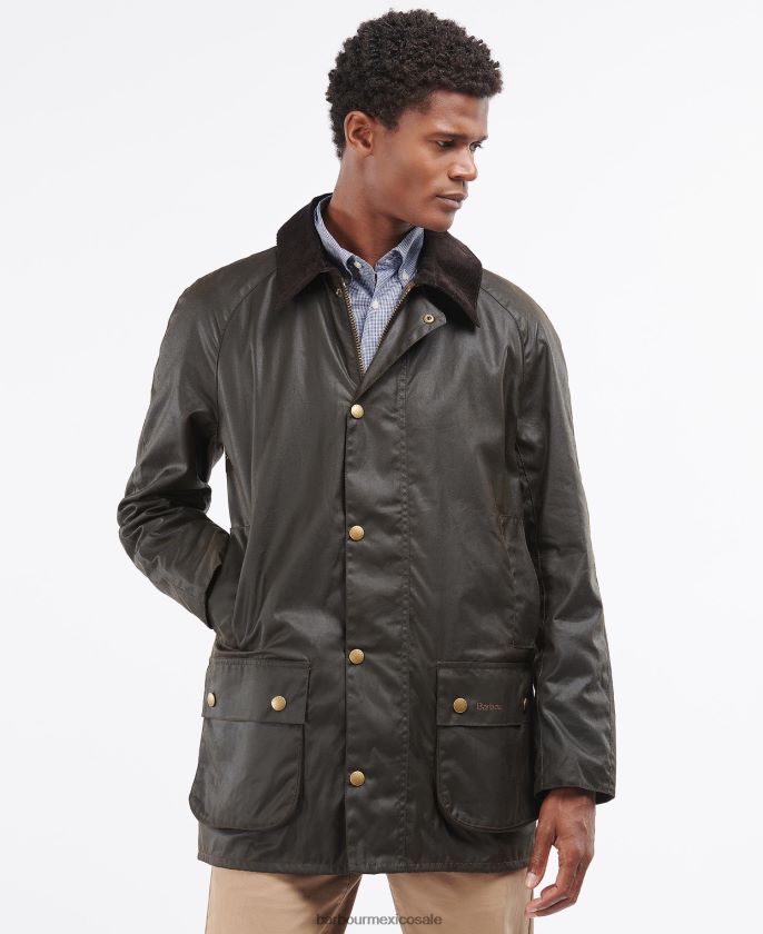 Barbour 8B6RFZ29 ropa Armada hombres chaqueta de cera beausby