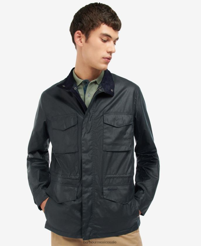 Barbour 8B6RFZ53 ropa sabio hombres chaqueta encerada farnham