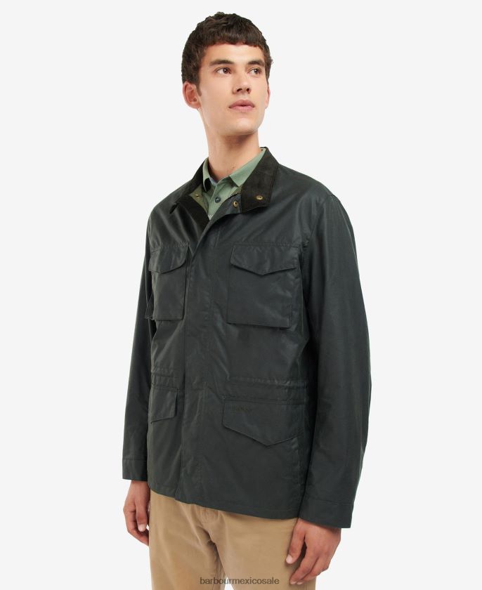 Barbour 8B6RFZ62 ropa sabio hombres chaqueta encerada farnham