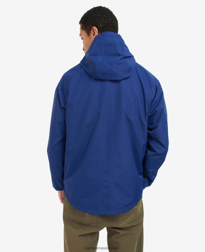 Barbour 8B6RFZ180 ropa azul tinta hombres chaqueta impermeable con bolsillos