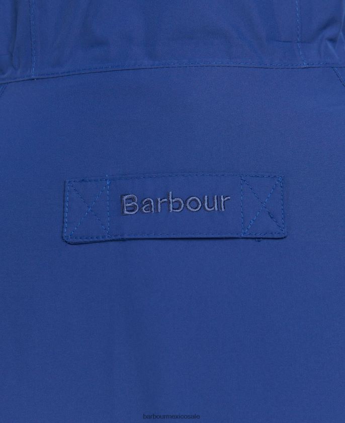 Barbour 8B6RFZ180 ropa azul tinta hombres chaqueta impermeable con bolsillos