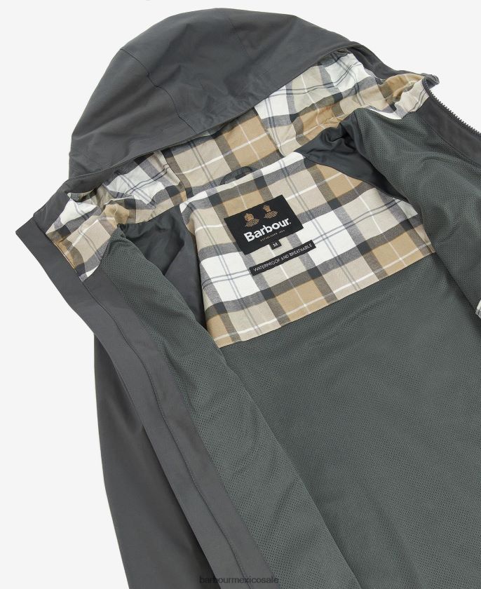 Barbour 8B6RFZ181 ropa rojizo hombres chaqueta impermeable holby