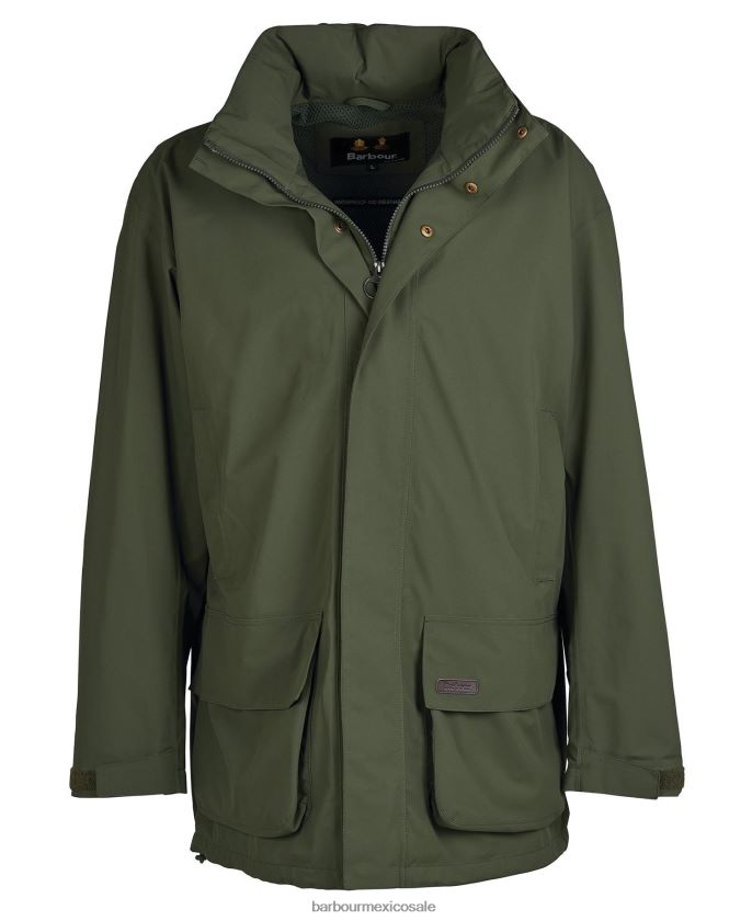 Barbour 8B6RFZ185 ropa aceituna hombres chaqueta swinton