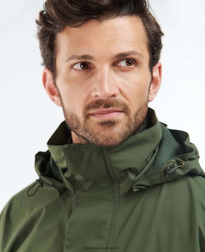 Barbour 8B6RFZ185 ropa aceituna hombres chaqueta swinton