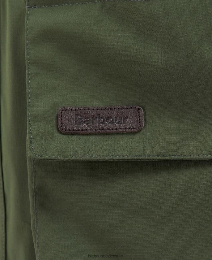 Barbour 8B6RFZ185 ropa aceituna hombres chaqueta swinton
