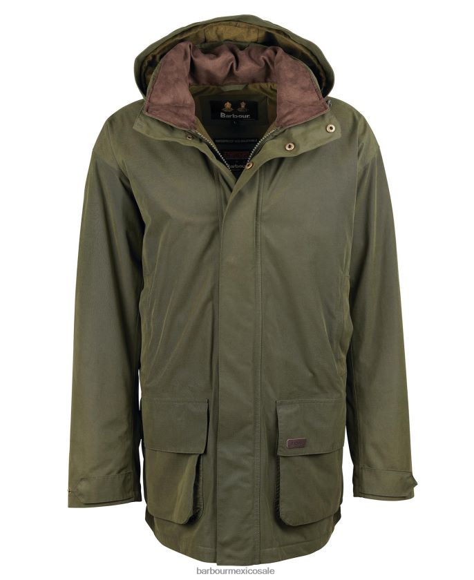 Barbour 8B6RFZ187 ropa aceituna hombres chaqueta beaconsfield