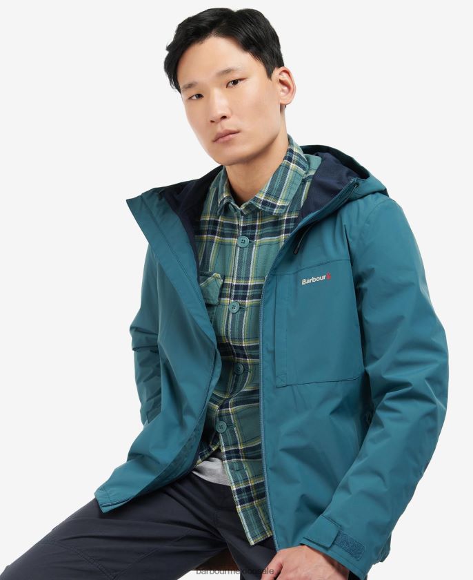 Barbour 8B6RFZ197 ropa lago hombres chaqueta impermeable kenton