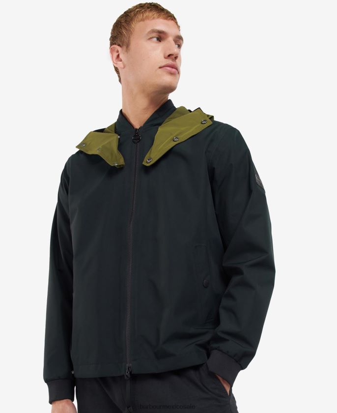 Barbour 8B6RFZ201 ropa negro clásico hombres chaqueta impermeable parr