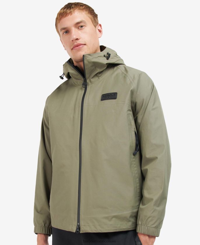 Barbour 8B6RFZ218 ropa hongo oscuro hombres chaqueta impermeable berkley