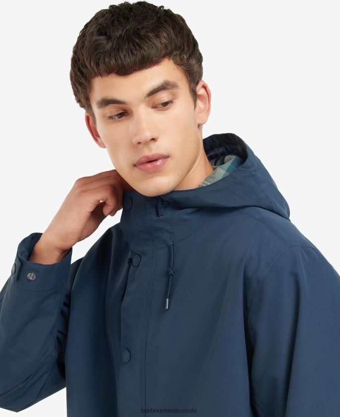 Barbour 8B6RFZ171 ropa azul marino clásico hombres parka impermeable de la ciudad de verano