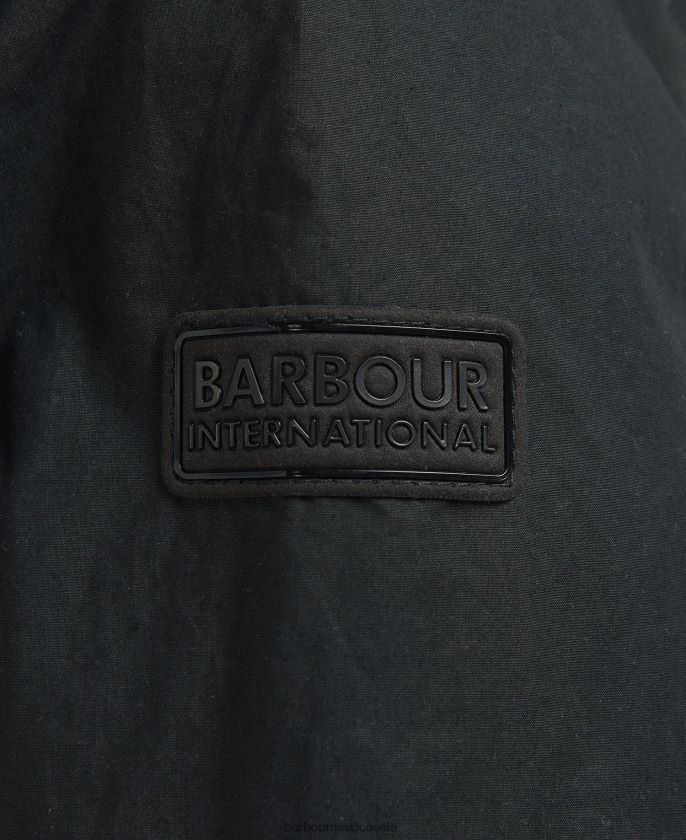 Barbour 8B6RFZ176 ropa negro clásico hombres abrigo parka informal