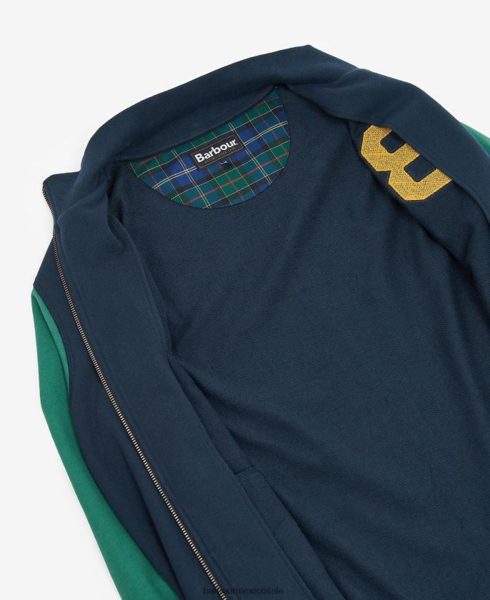 Barbour 8B6RFZ1016 ropa azul marino clásico hombres chamarra estilo carta de northgate