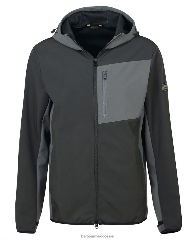 Barbour 8B6RFZ1134 ropa negro clásico hombres chaqueta merciana de forro polar y forro polar