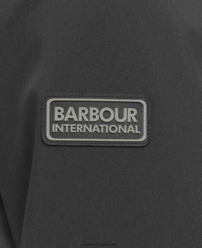 Barbour 8B6RFZ1134 ropa negro clásico hombres chaqueta merciana de forro polar y forro polar