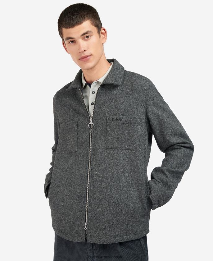 Barbour 8B6RFZ220 ropa carboncillo/cordobés hombres lana marfil