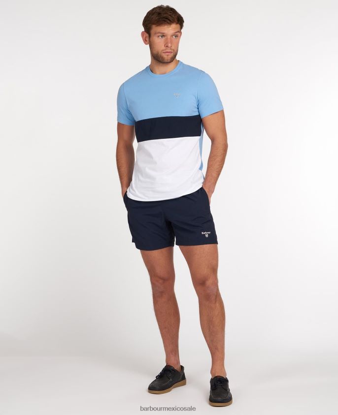 Barbour 8B6RFZ1142 ropa aceituna hombres shorts de playa de 5'' con logo esencial