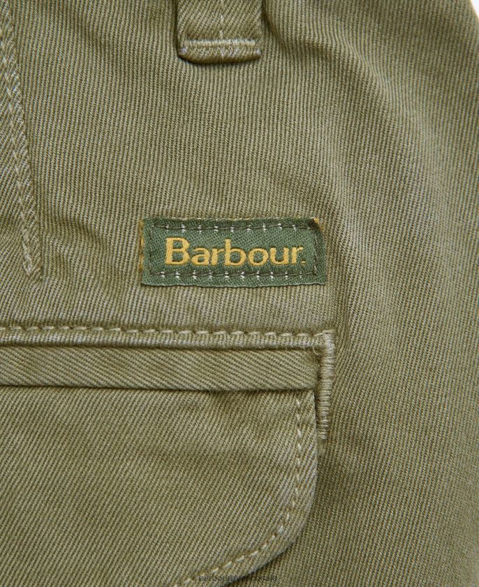 Barbour 8B6RFZ1143 ropa hiedra verde hombres pantalones neuston de sarga