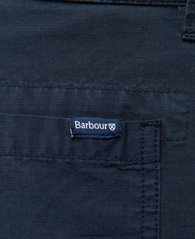 Barbour 8B6RFZ1150 ropa hiedra verde hombres shorts cargo esenciales de ripstop