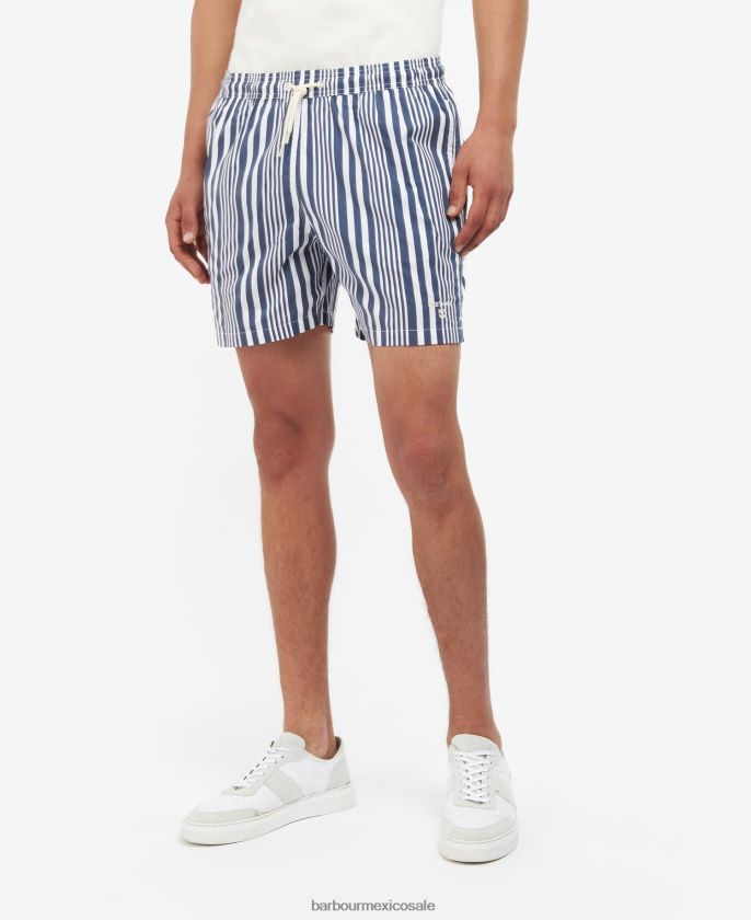 Barbour 8B6RFZ1156 ropa rojo clásico hombres shorts de playa deckham