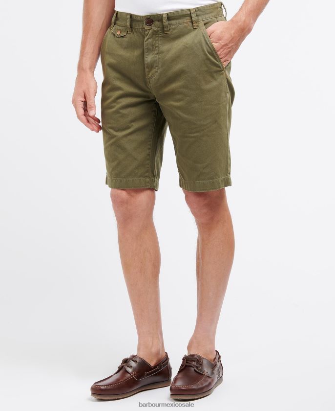 Barbour 8B6RFZ1173 ropa fuerza azul hombres shorts de sarga neuston