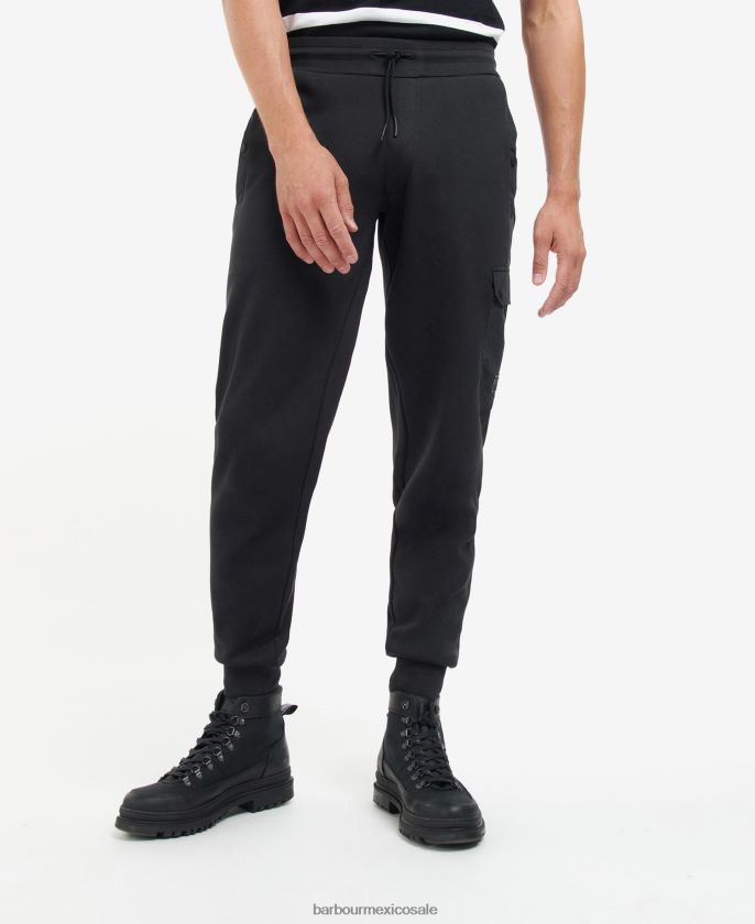 Barbour 8B6RFZ1174 ropa negro clásico hombres joggers de serbal