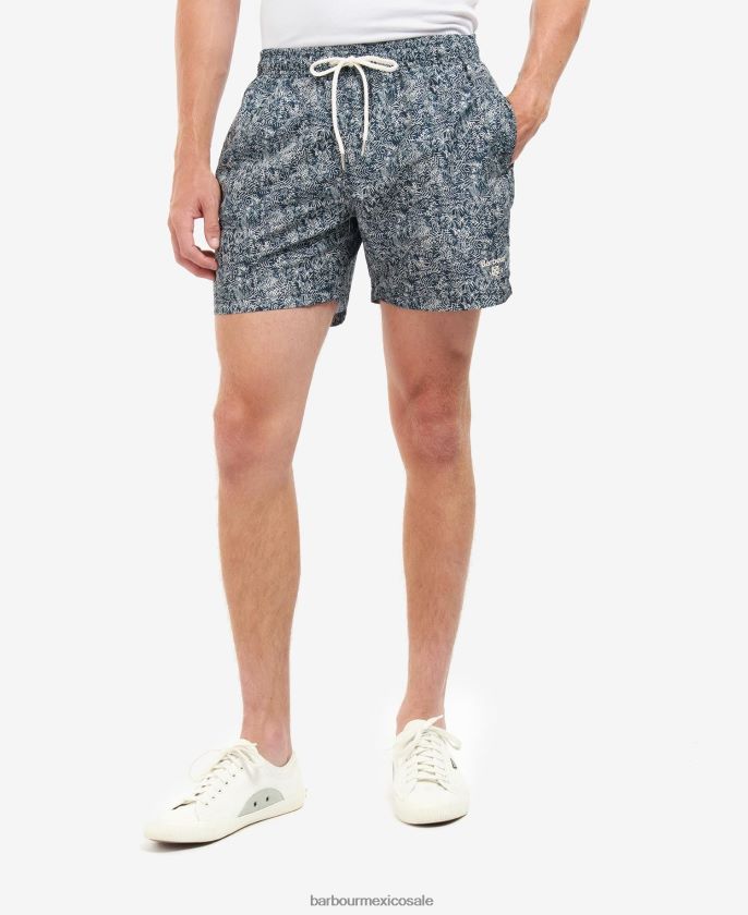 Barbour 8B6RFZ1178 ropa azul marino clásico hombres shorts de playa braithwaite