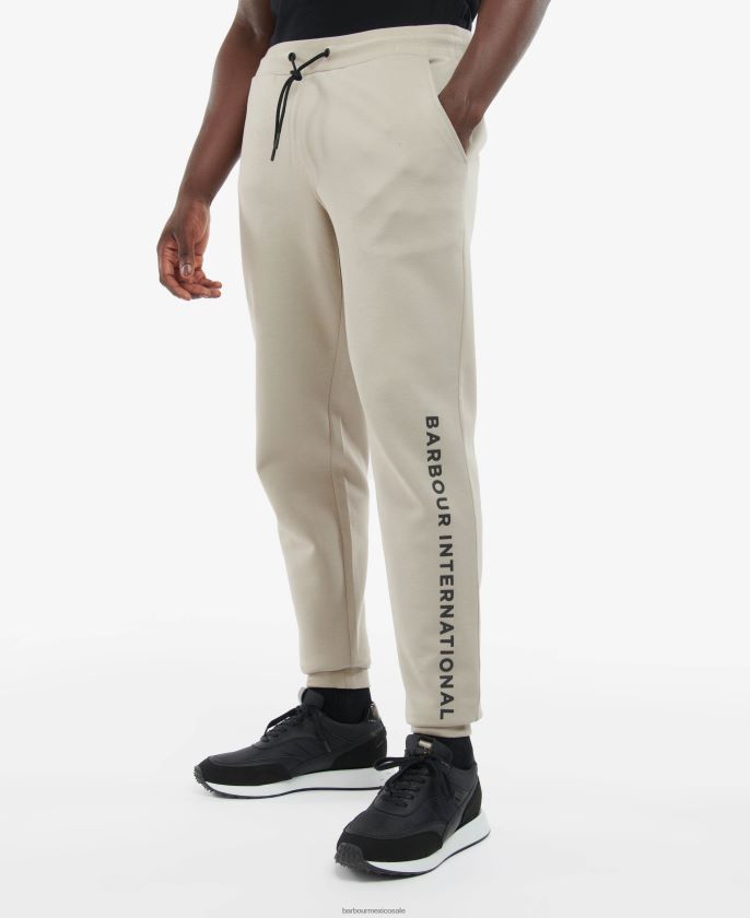 Barbour 8B6RFZ1180 ropa marga gris claro hombres joggers kirk