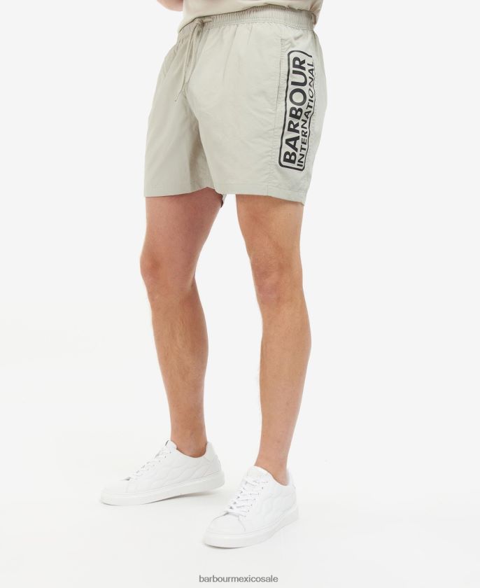 Barbour 8B6RFZ1215 ropa cielo nocturno hombres shorts de playa con logo grande