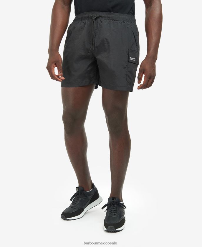 Barbour 8B6RFZ1217 ropa horizonte azul hombres shorts de baño con bolsillo