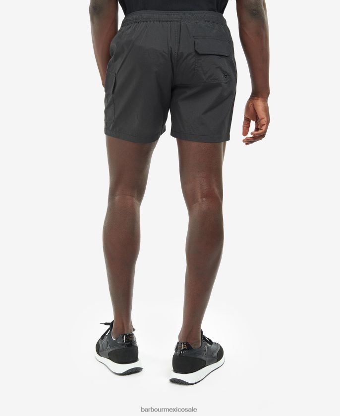 Barbour 8B6RFZ1217 ropa horizonte azul hombres shorts de baño con bolsillo