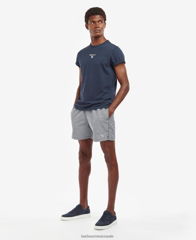 Barbour 8B6RFZ1219 ropa rojo clásico hombres shorts de playa a cuadros