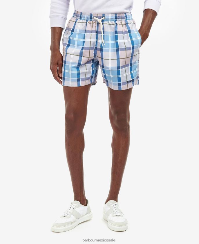 Barbour 8B6RFZ1233 ropa tartán clásico hombres shorts de baño de tartán