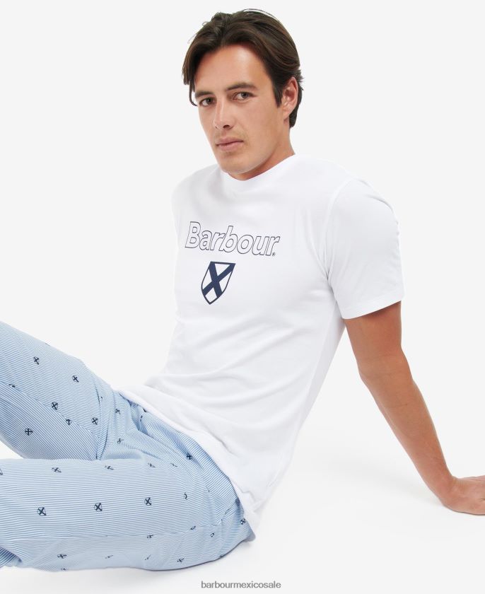 Barbour 8B6RFZ1241 ropa azul clásico hombres pijama de tomas